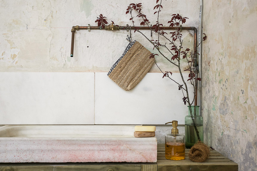 estilisme fotografia producte IKEA KRYDDAD COLLECTION Maria Marcet Espacio Sauvage Barcelona pica pedra marbre taller