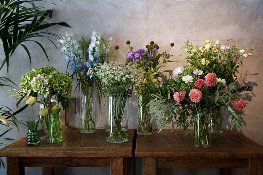 fotografia per establiment comercial editorial revista El mueble floristeria Tiesto carrer balmes